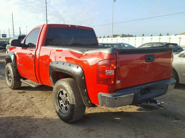 1GCEC14X08Z223107 - 2008 CHEVROLET SILVERADO RED photo 3