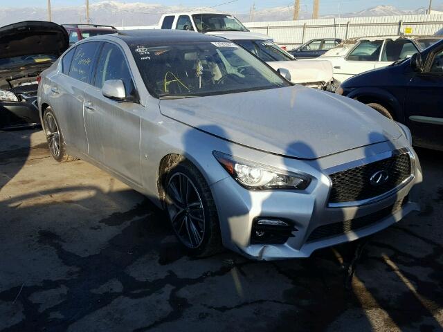 JN1BV7AR9EM703907 - 2014 INFINITI Q50 BASE GRAY photo 1