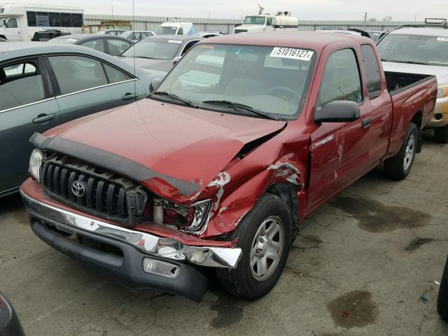 5TEVL52N24Z436244 - 2004 TOYOTA TACOMA XTR RED photo 2