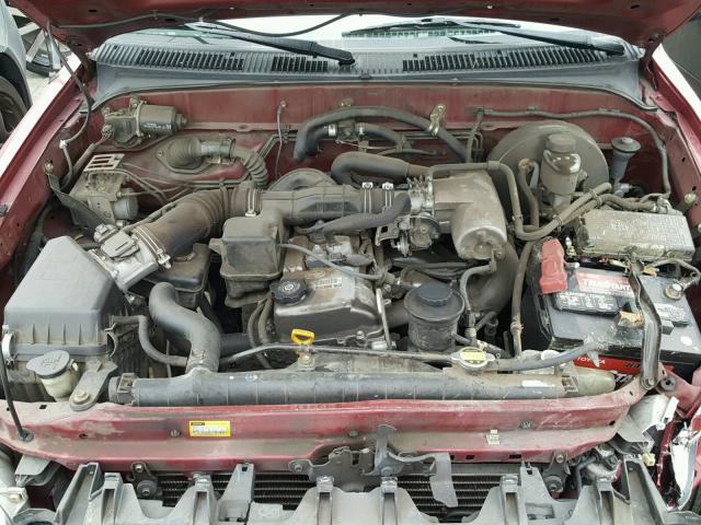 5TEVL52N24Z436244 - 2004 TOYOTA TACOMA XTR RED photo 7