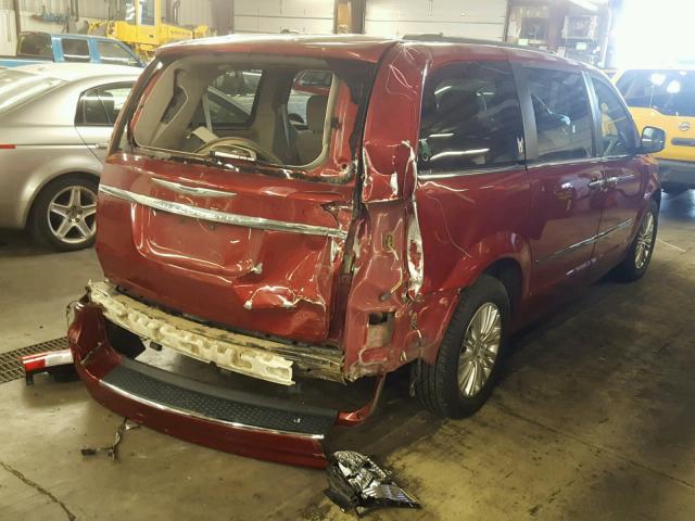 2C4RC1CG6DR571890 - 2013 CHRYSLER TOWN & COU RED photo 4