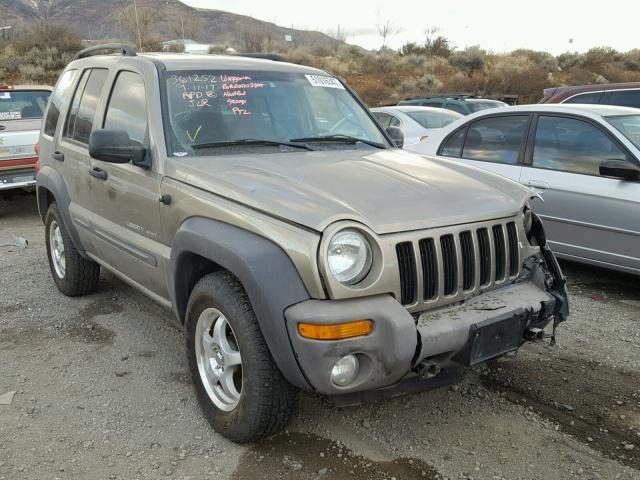 1J8GL48K73W578822 - 2003 JEEP LIBERTY SP BROWN photo 1