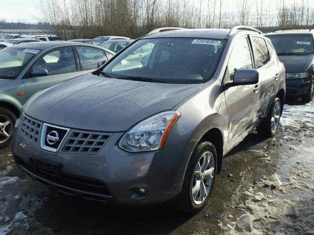 JN8AS58V08W132085 - 2008 NISSAN ROGUE S GRAY photo 2