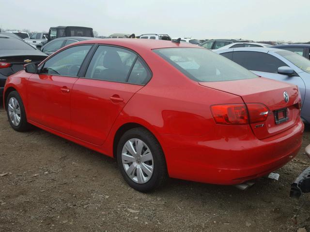 3VWD17AJ0EM284486 - 2014 VOLKSWAGEN JETTA SE RED photo 3