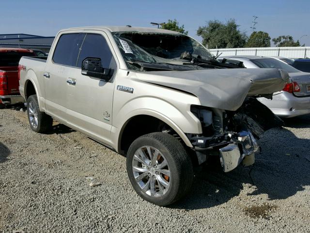 1FTEW1EG3HFA47032 - 2017 FORD F150 SUPER TAN photo 1