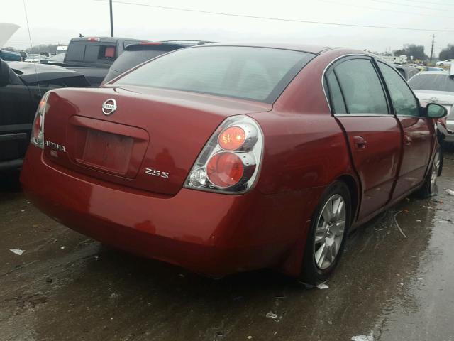 1N4AL11D06C248233 - 2006 NISSAN ALTIMA S RED photo 4