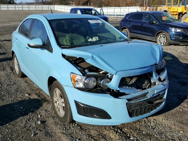 1G1JC5SH8E4183863 - 2014 CHEVROLET SONIC LT BLUE photo 1