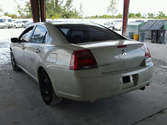 4A3AB36F67E083780 - 2007 MITSUBISHI GALANT ES WHITE photo 3