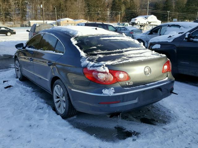 WVWMN7AN6CE515436 - 2012 VOLKSWAGEN CC SPORT GRAY photo 3