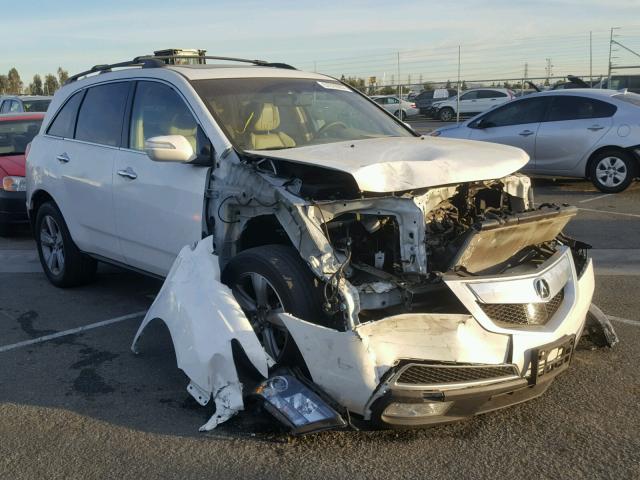 2HNYD2H28BH521260 - 2011 ACURA MDX WHITE photo 1