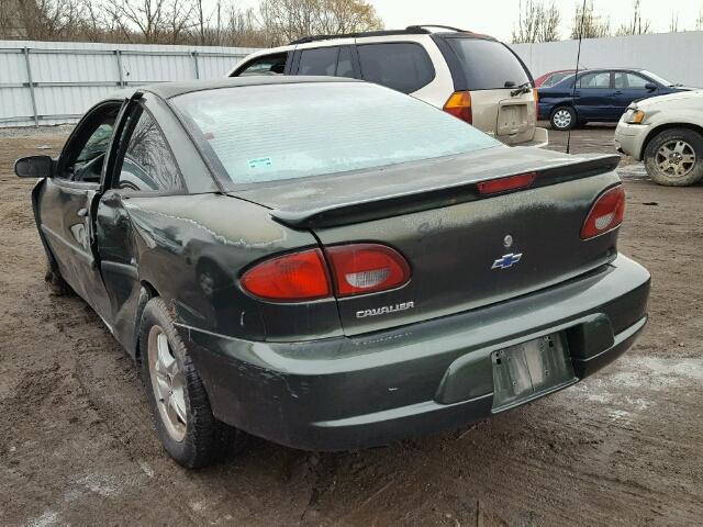 1G1JC1248Y7205577 - 2000 CHEVROLET CAVALIER GREEN photo 3