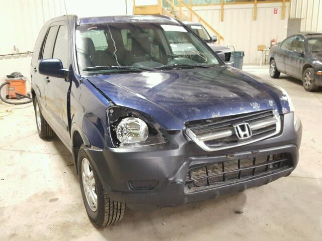 JHLRD78864C813347 - 2004 HONDA CR-V EX BLUE photo 1