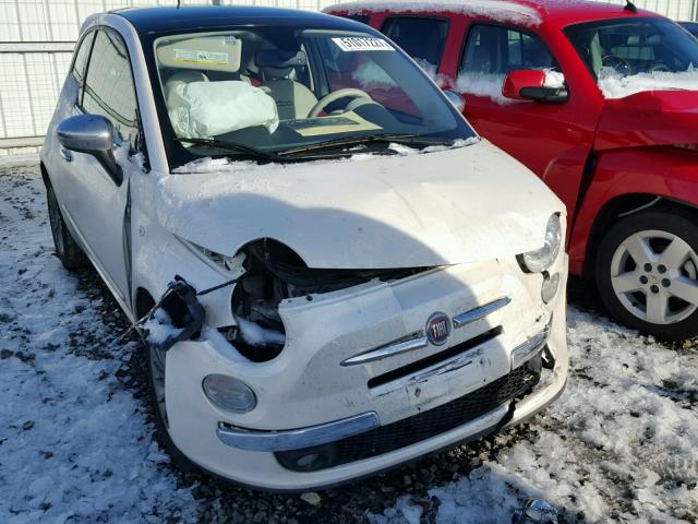 3C3CFFCR6CT272217 - 2012 FIAT 500 LOUNGE WHITE photo 9