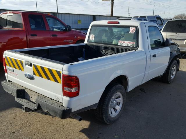 1FTYR10D39PA40286 - 2009 FORD RANGER WHITE photo 4