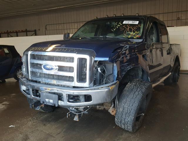 1FTSW21R78EA05825 - 2008 FORD F250 SUPER BLUE photo 2