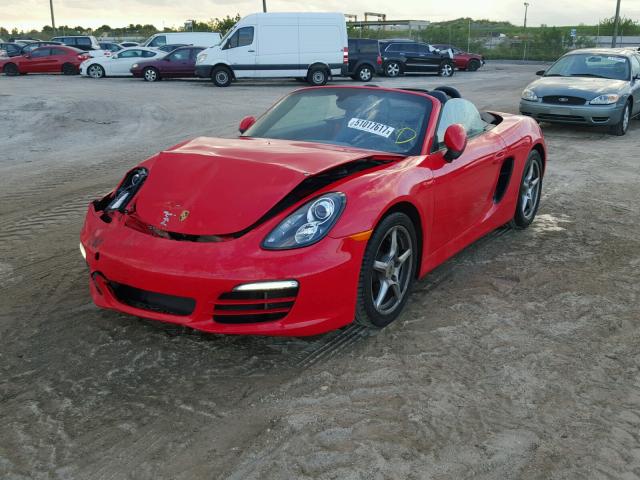 WP0CA2A86DS110216 - 2013 PORSCHE BOXSTER RED photo 2