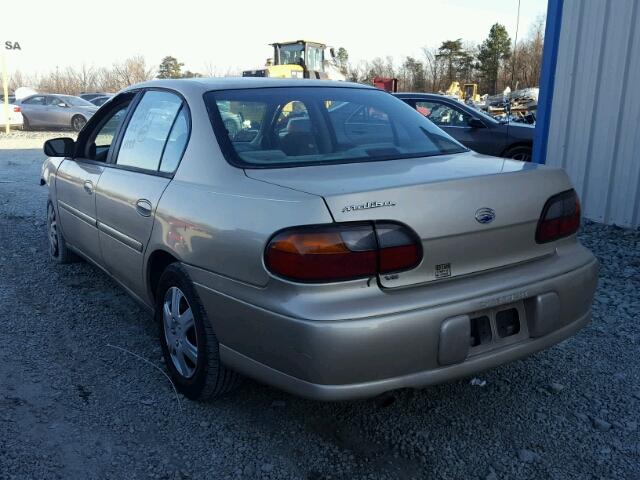 1G1ND52J31M584586 - 2001 CHEVROLET MALIBU GOLD photo 3