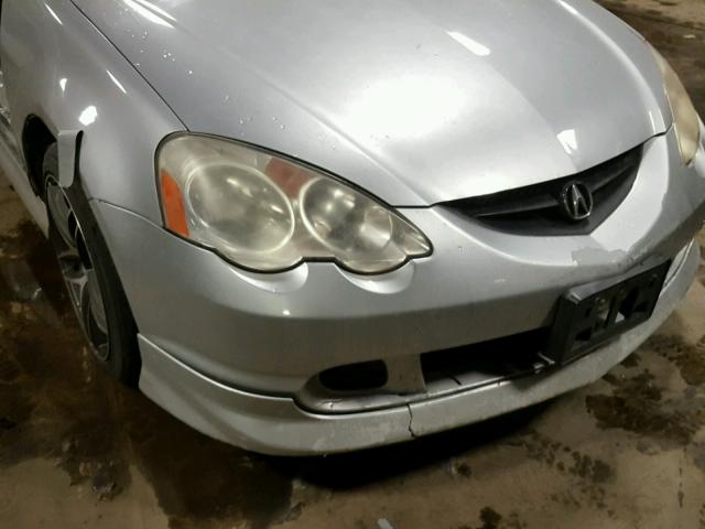 JH4DC53022C001684 - 2002 ACURA RSX TYPE-S SILVER photo 10