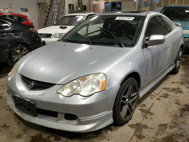 JH4DC53022C001684 - 2002 ACURA RSX TYPE-S SILVER photo 2