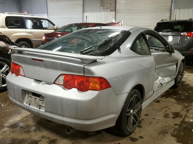 JH4DC53022C001684 - 2002 ACURA RSX TYPE-S SILVER photo 4