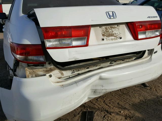 1HGCM66554A095728 - 2004 HONDA ACCORD EX WHITE photo 9