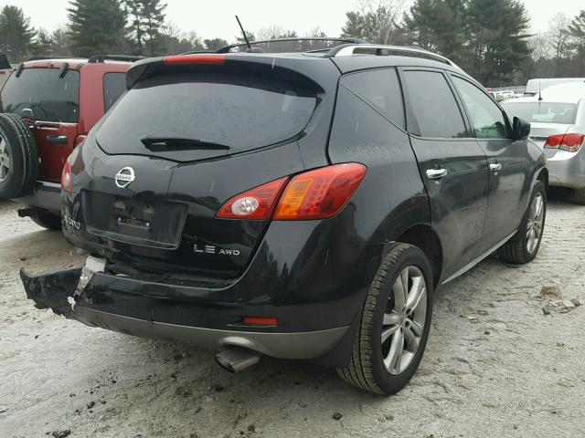 JN8AZ1MW0AW108412 - 2010 NISSAN MURANO S BLACK photo 4