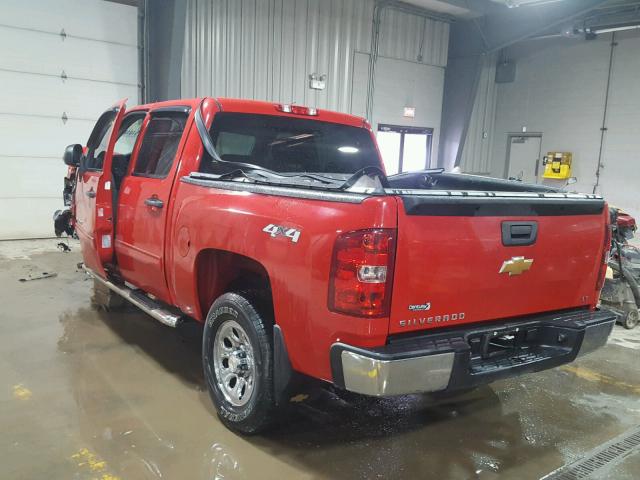 3GCPKSEA8DG381488 - 2013 CHEVROLET SILVERADO RED photo 3