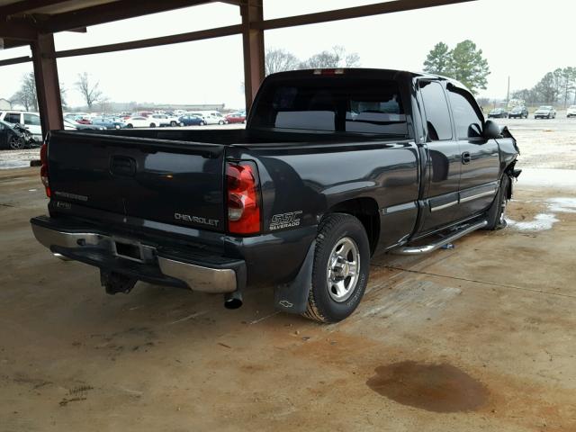 2GCEC19T741238292 - 2004 CHEVROLET SILVERADO BLACK photo 4