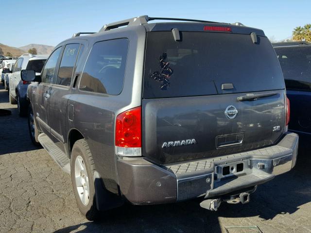 5N1AA08A27N709374 - 2007 NISSAN ARMADA SE CHARCOAL photo 3