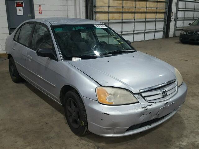 2HGES16582H581174 - 2002 HONDA CIVIC LX SILVER photo 1