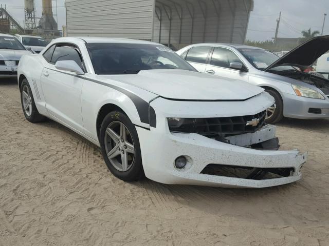 2G1FB1E37C9126968 - 2012 CHEVROLET CAMARO LT WHITE photo 1