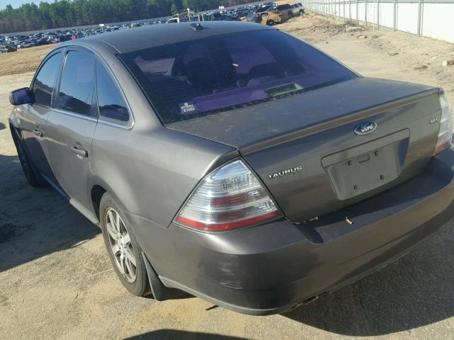 1FAHP24W28G114180 - 2008 FORD TAURUS SEL GRAY photo 3