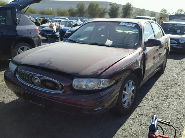 1G4HP54K844133476 - 2004 BUICK LESABRE CU BURGUNDY photo 2