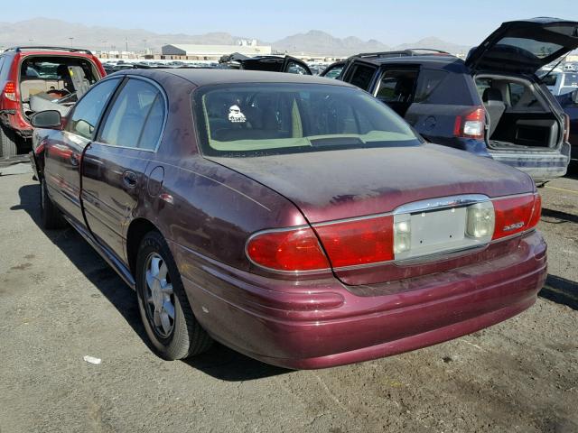 1G4HP54K844133476 - 2004 BUICK LESABRE CU BURGUNDY photo 3