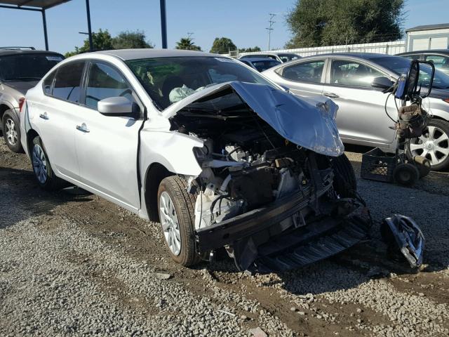 3N1AB7AP2HY297098 - 2017 NISSAN SENTRA S SILVER photo 1