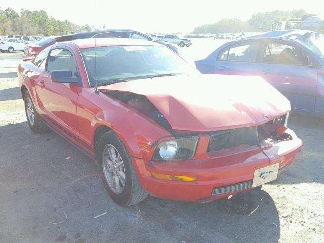 1ZVFT80N275341700 - 2007 FORD MUSTANG RED photo 1