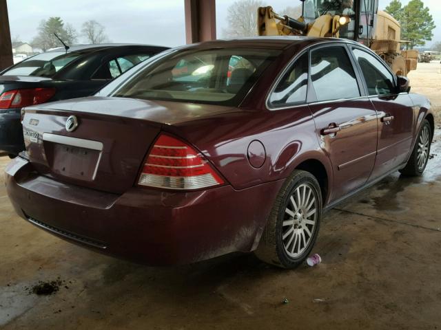 1MEFM421X5G621867 - 2005 MERCURY MONTEGO PR RED photo 4