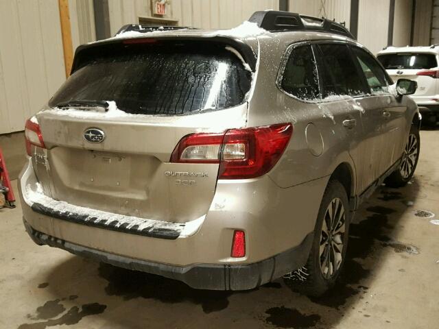 4S4BSFLC3G3339898 - 2016 SUBARU OUTBACK 3. TAN photo 4