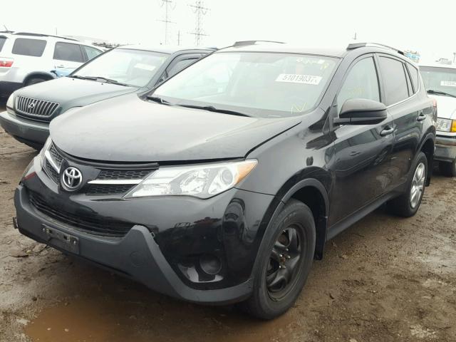 2T3BFREV1DW009212 - 2013 TOYOTA RAV4 LE BLACK photo 2