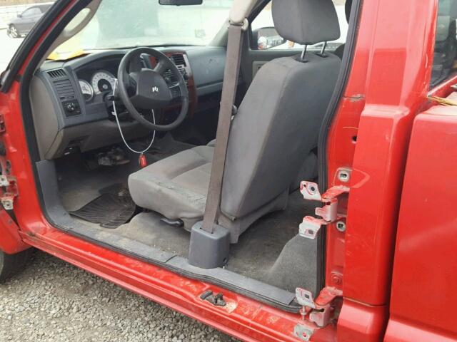 1D7HE42N65S290296 - 2005 DODGE DAKOTA SLT RED photo 10