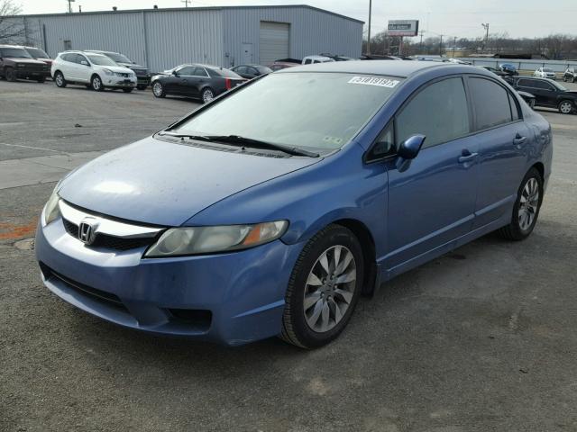 2HGFA1F51BH524922 - 2011 HONDA CIVIC LX BLUE photo 2