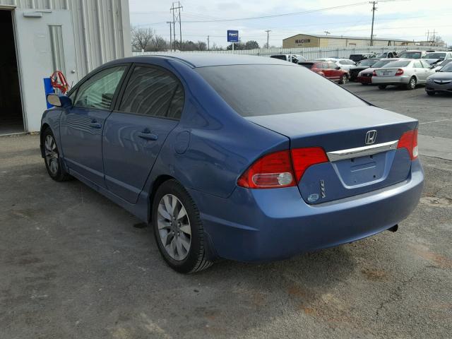 2HGFA1F51BH524922 - 2011 HONDA CIVIC LX BLUE photo 3