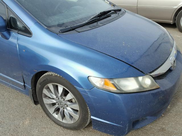 2HGFA1F51BH524922 - 2011 HONDA CIVIC LX BLUE photo 9