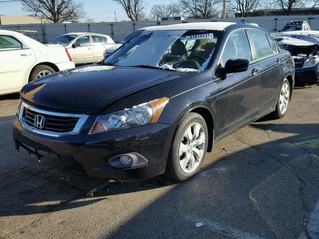 1HGCP26738A081219 - 2008 HONDA ACCORD EX BLACK photo 2