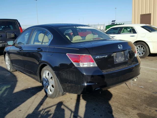 1HGCP26738A081219 - 2008 HONDA ACCORD EX BLACK photo 3