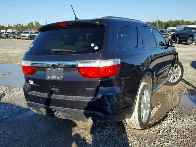 1C4SDHDT0CC361280 - 2012 DODGE DURANGO CR BLUE photo 4