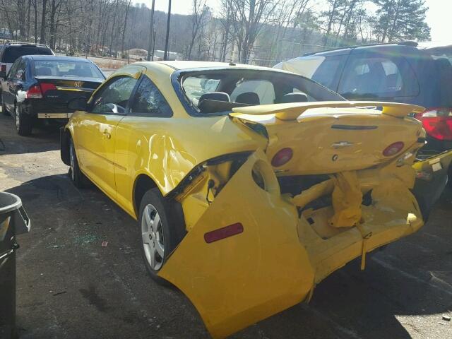 1G1AL18F187139348 - 2008 CHEVROLET COBALT LT YELLOW photo 3