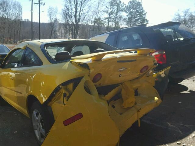 1G1AL18F187139348 - 2008 CHEVROLET COBALT LT YELLOW photo 9