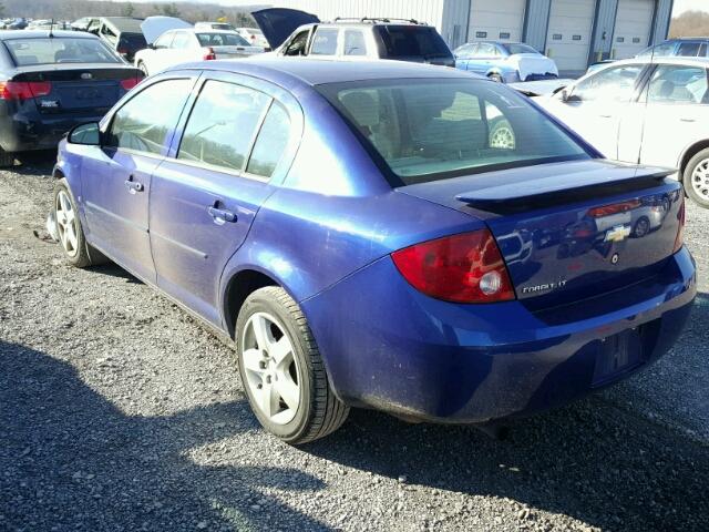 1G1AL58F477208104 - 2007 CHEVROLET COBALT LT BLUE photo 3