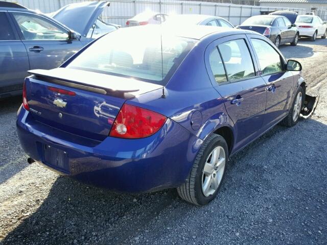 1G1AL58F477208104 - 2007 CHEVROLET COBALT LT BLUE photo 4